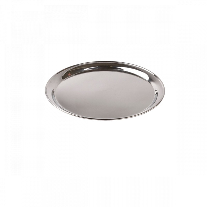 14” Round Stainless Steel Service Tray