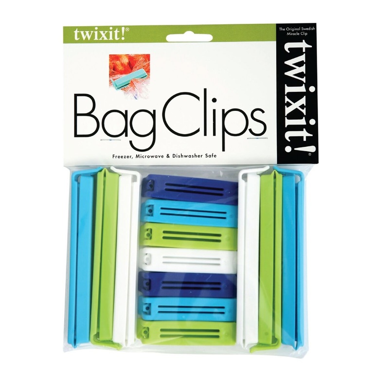Bag Clips – Blue, Green, & White Assortment