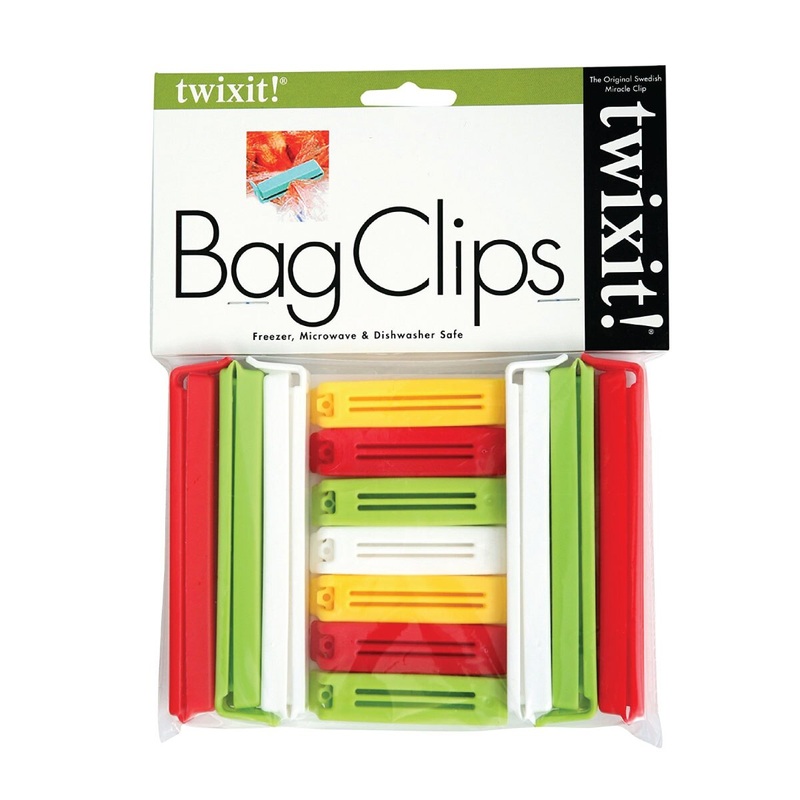 Bag Clips – Red, Green, & White Assortment