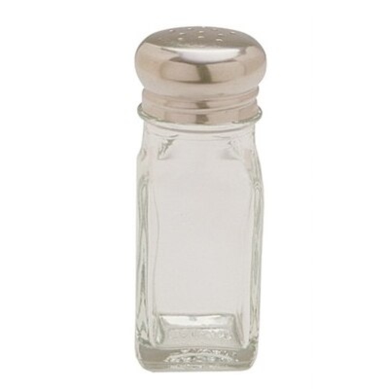 Square Shaker with Stainless Mushroom Cap – 2 oz.