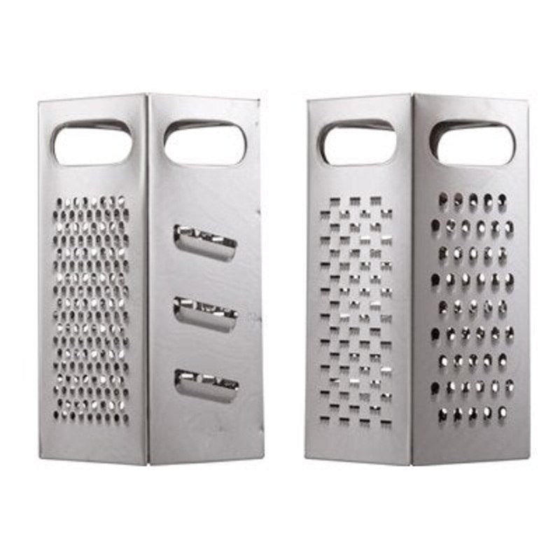 Square Stainless Grater – 4-Sided