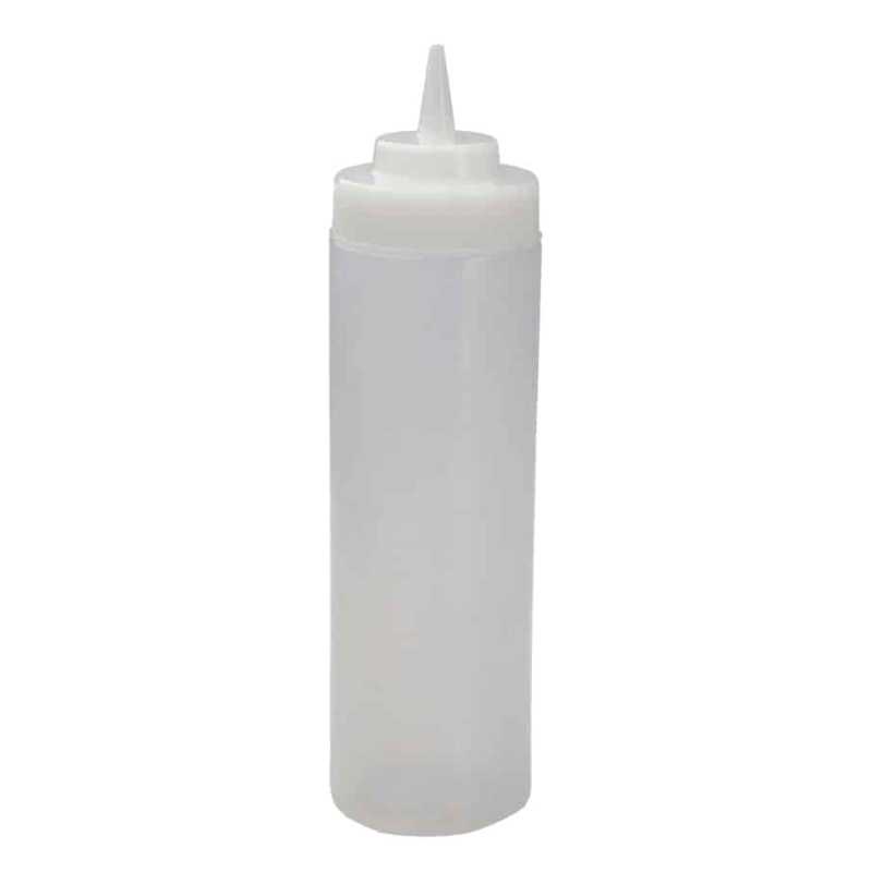 Squeeze Bottle 24 oz Clear Wide Mouth