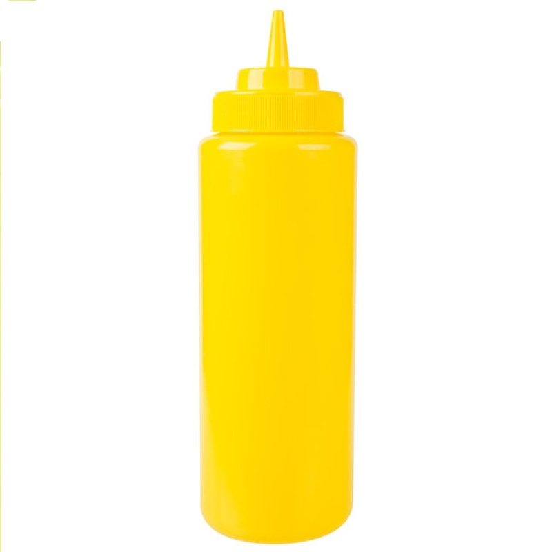Squeeze Bottle 32 oz Yellow Wide Mouth