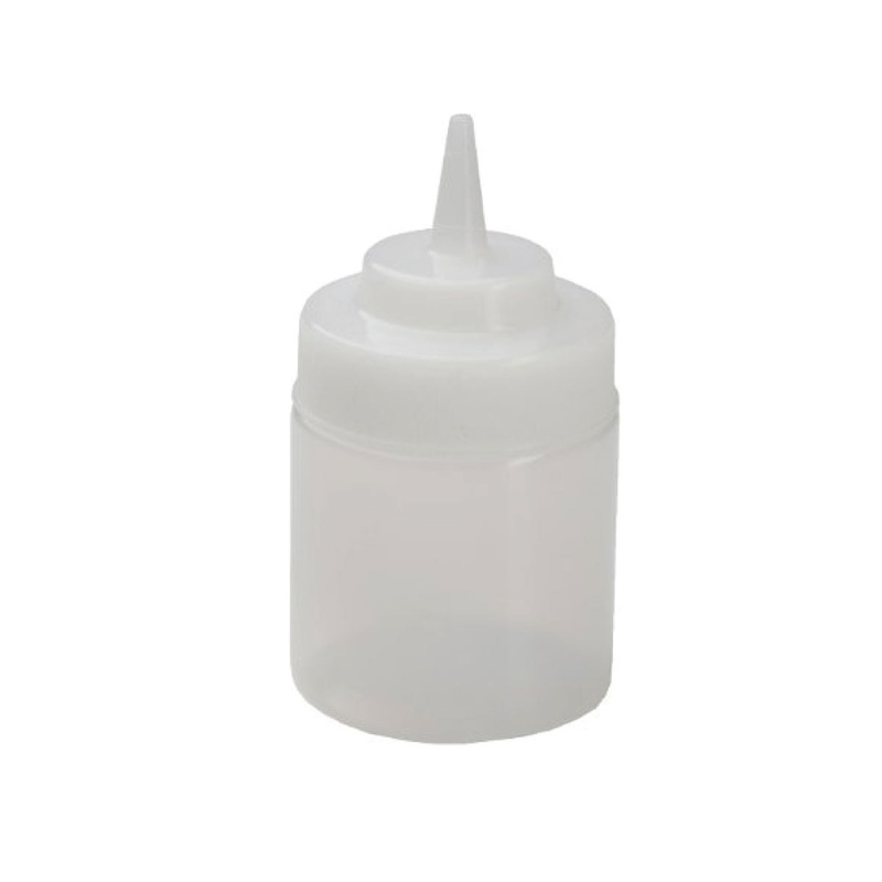 Squeeze Bottle 8oz Clear Wide Mouth