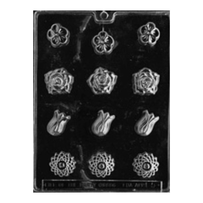 Assorted Flowers Candy Mold