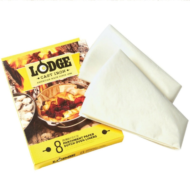 Lodge 20 Parchment Dutch Oven Liners – 8 Pack