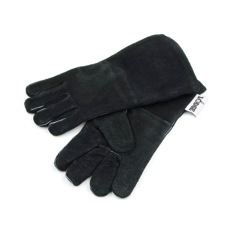 Lodge A5-2 Black Leather Gloves