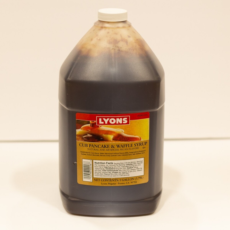 Lyons Pecan Pancake Syrup – 1 Gallon