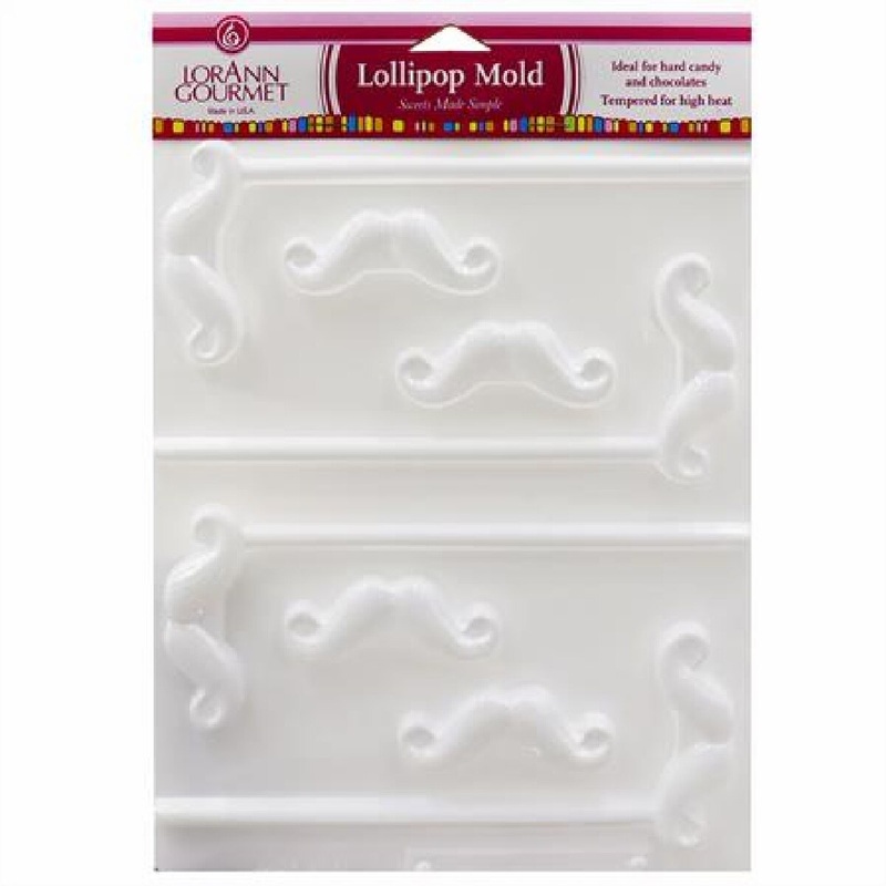 Mustache Sucker Candy Mold