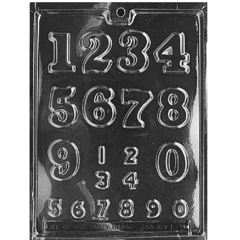 Numbers Large/Small Candy Mold