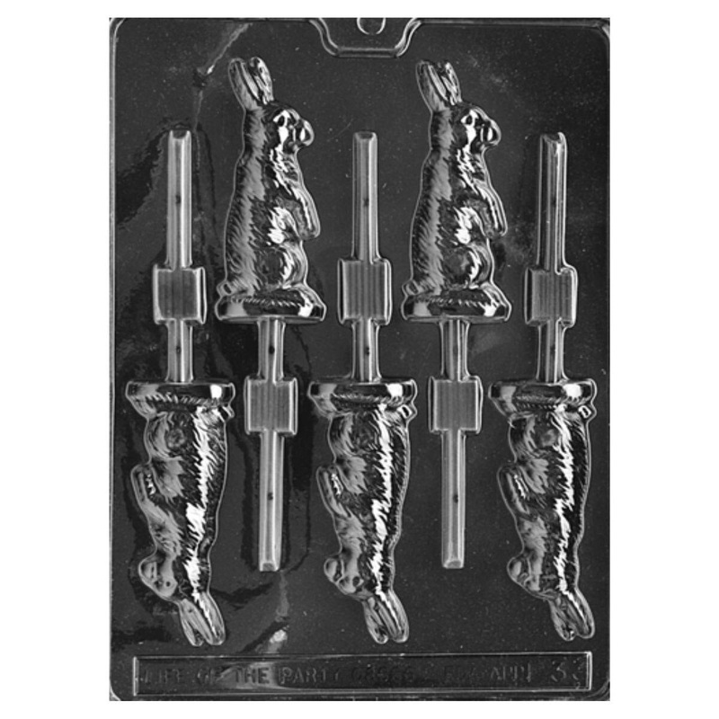 Sitting Bunny Lollie Candy Mold