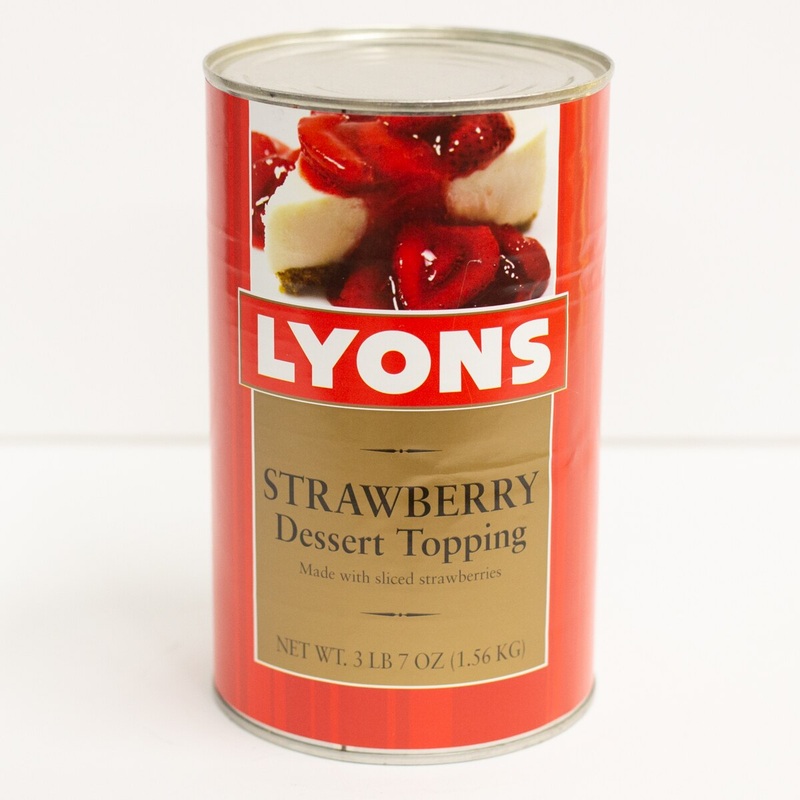 Sliced Strawberry Topping – 5 Can