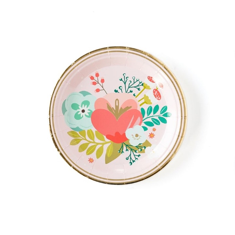 7 Garden Party Floral Paper Plate