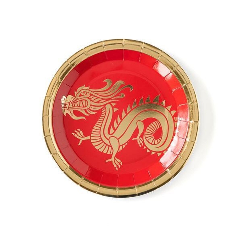 9 Dragon Paper Plates