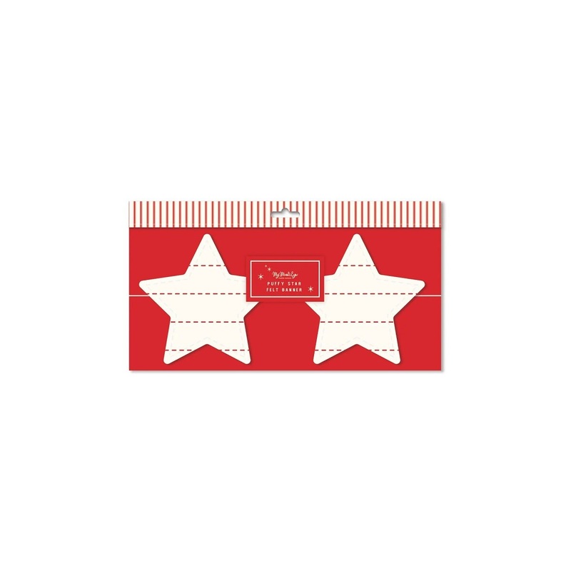 Believe Felt Striped Banner