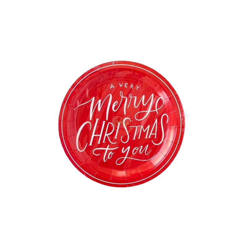 Believe Merry Christmas Script Plate