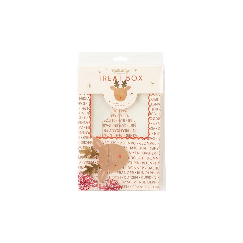 Dear Rudolph Reindeer Cookie Box