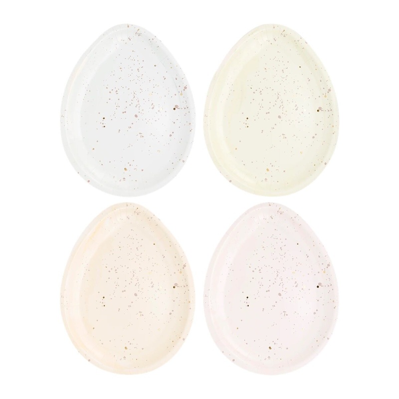 Easter Egg Shaped Paper Plate