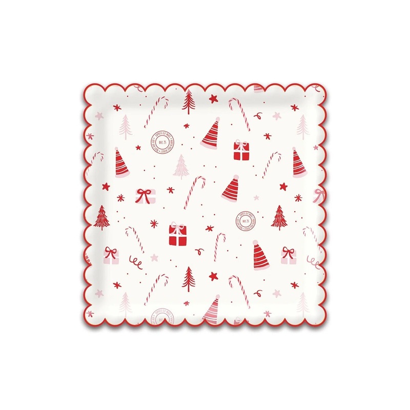 Elf Scallop Paper Plate