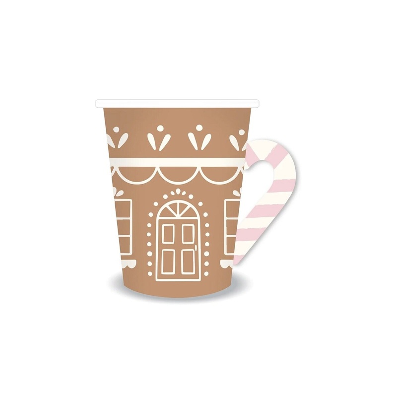 Gingerbread Paper Cup w/Handle
