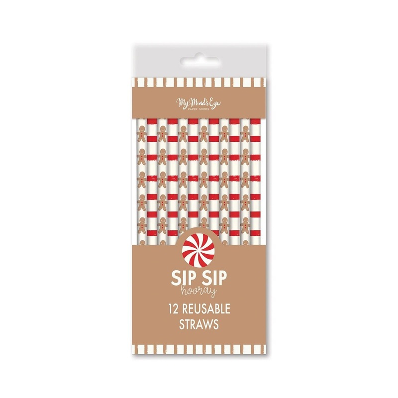 Gingerbread Reusable Straws