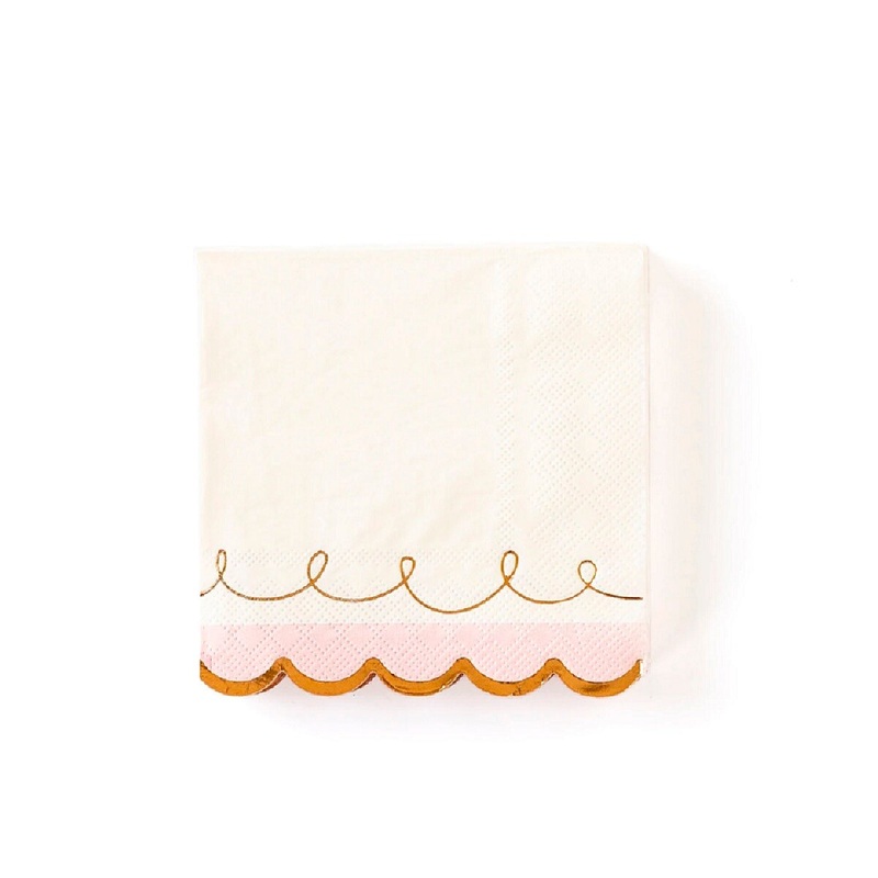 Scalloped Cocktail Napkin