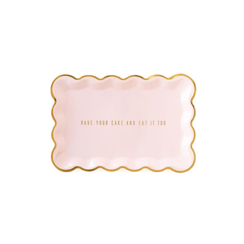 Scalloped Rectangle Paper Plate