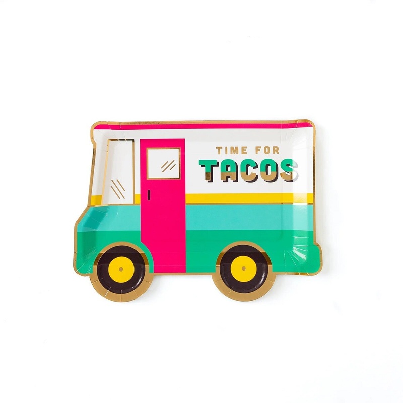 Taco Truck Paper Plate