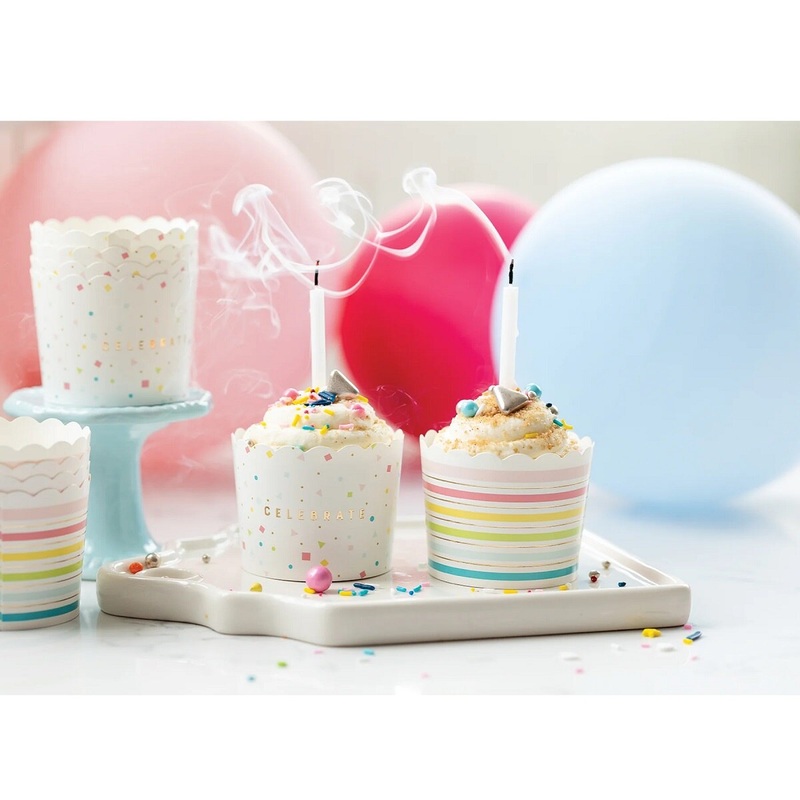 5 oz Gold Foil Birthday Food Cups