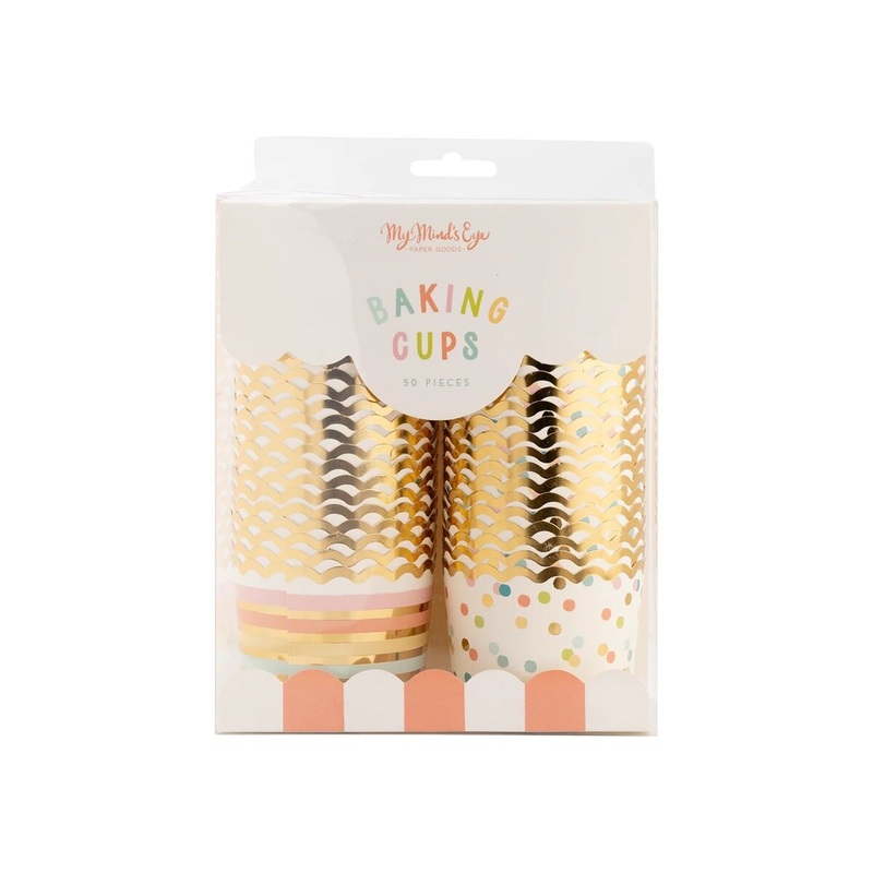 5 oz Gold Foil Striped Cup