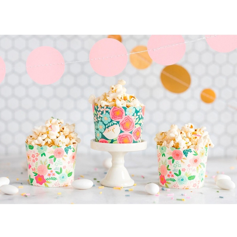5 Oz Trendy Floral Food Cups