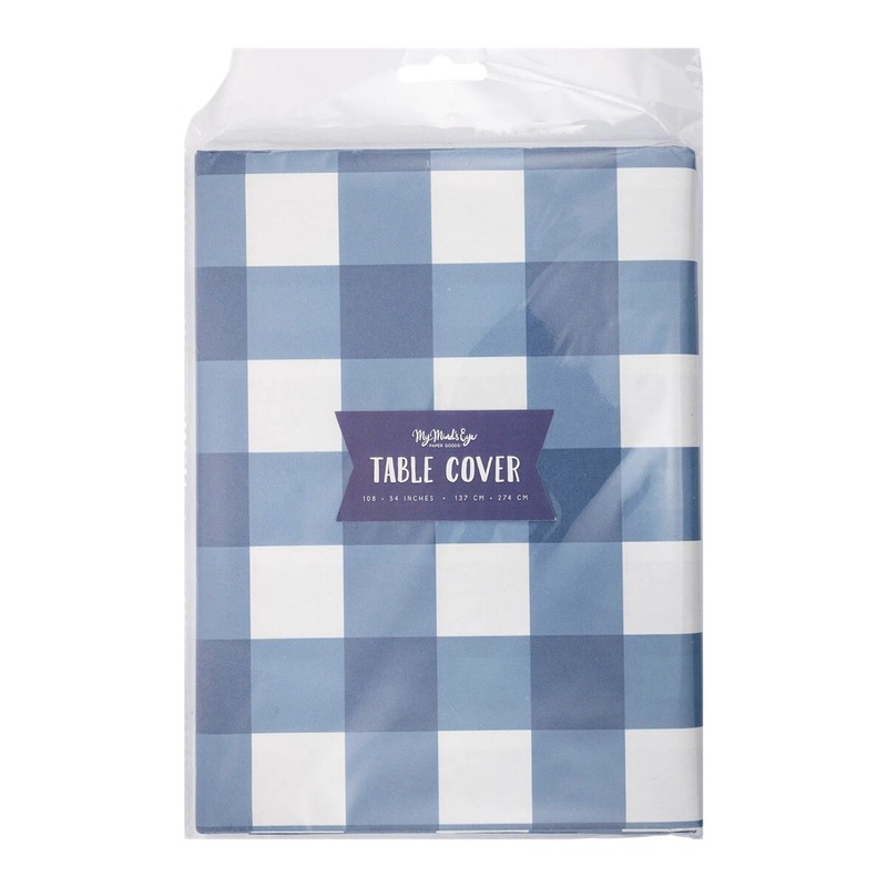 Blue Gingham Table Cover