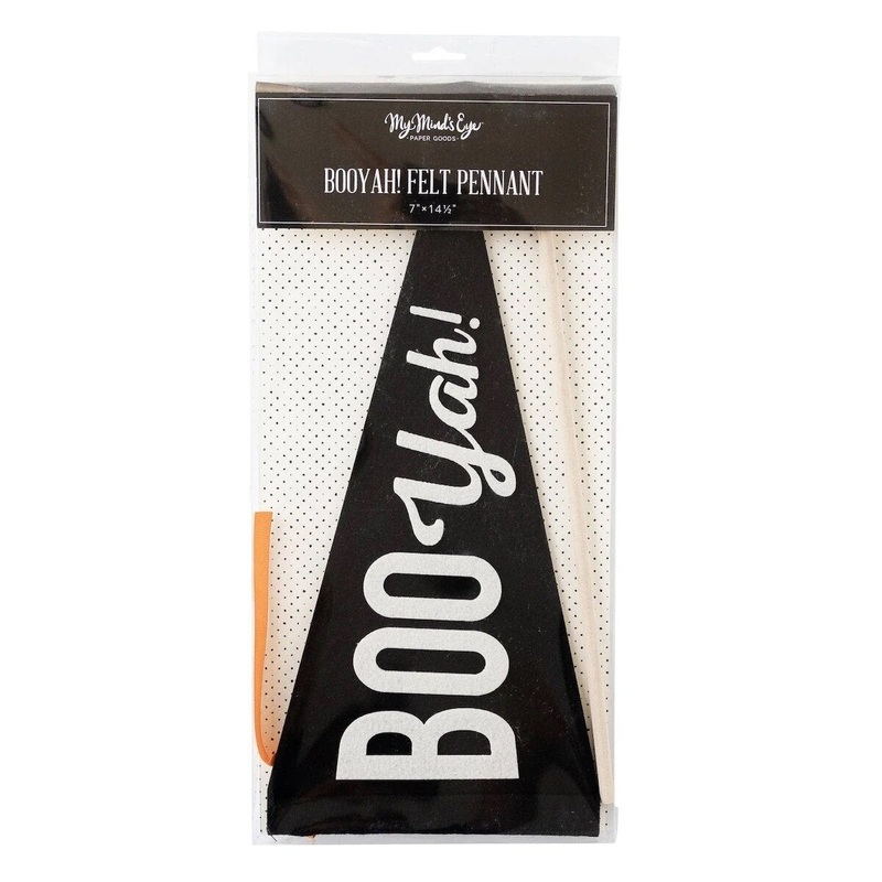 Boo Yah Felt Pennant
