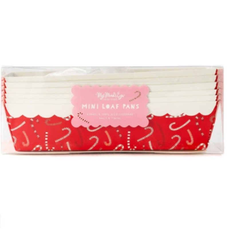 Candy Cane Loaf Pan Set 7.5 x 3.25 x 2