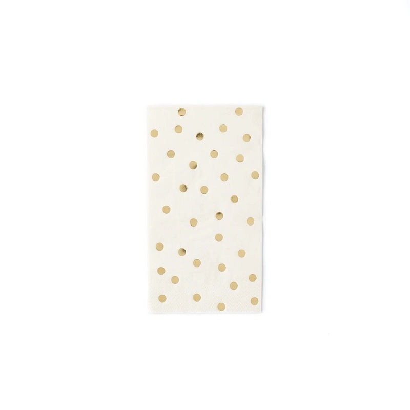 Cream Polka Dot Basic Paper Napkin