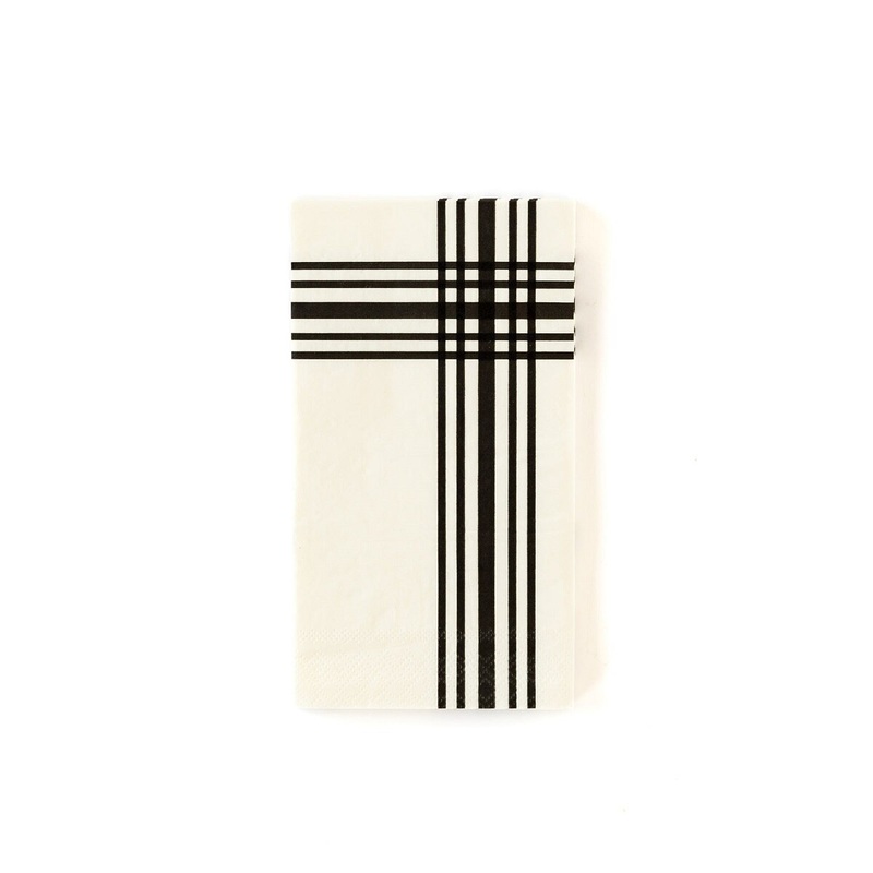 Gingham Farm Cream Plaid Dinner Napkins
