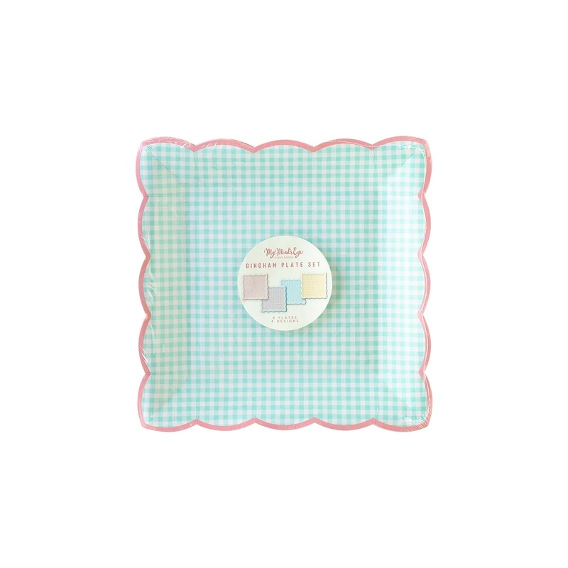 Gingham Plate