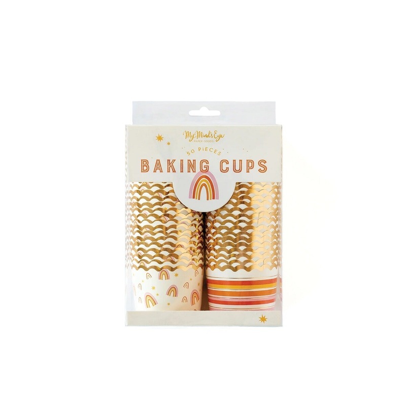 Gold Foil Rainbow Food Cup