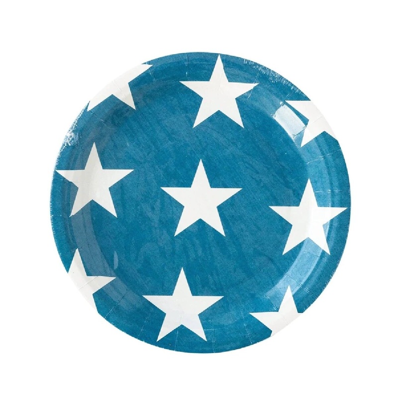 Hamptons Navy Star Paper Plate