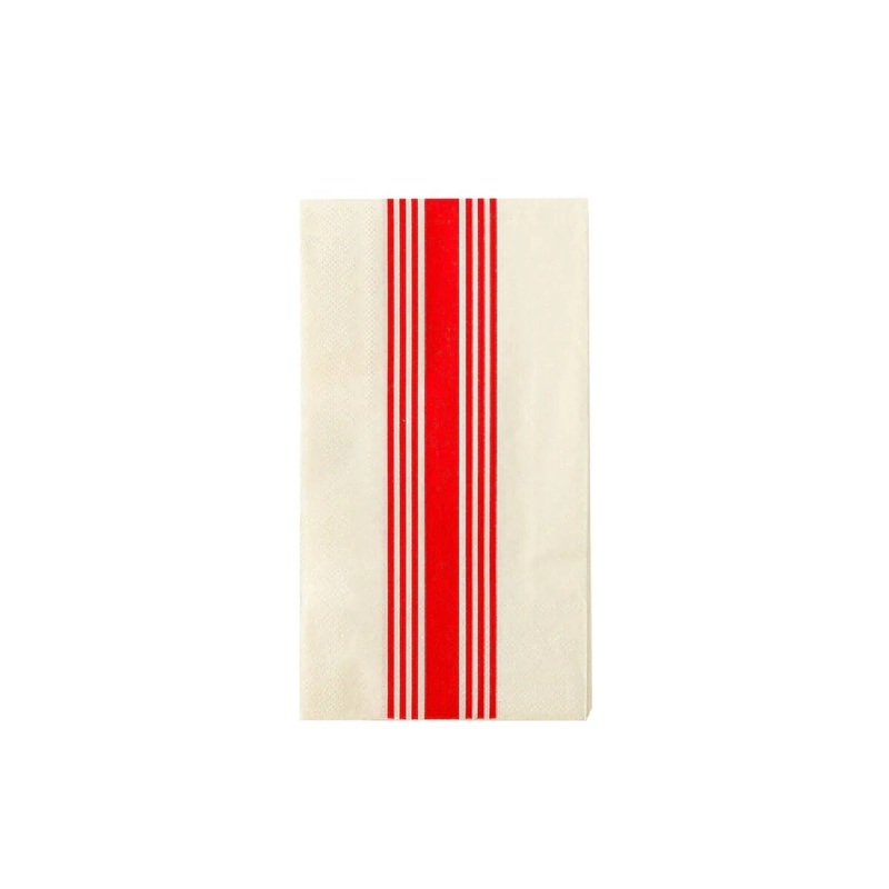 Hamptons Red Stripe Paper Guest Towel