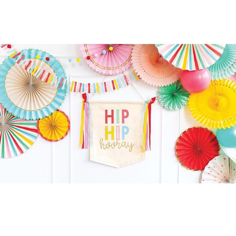 Hip Hip Hooray Canvas Banner