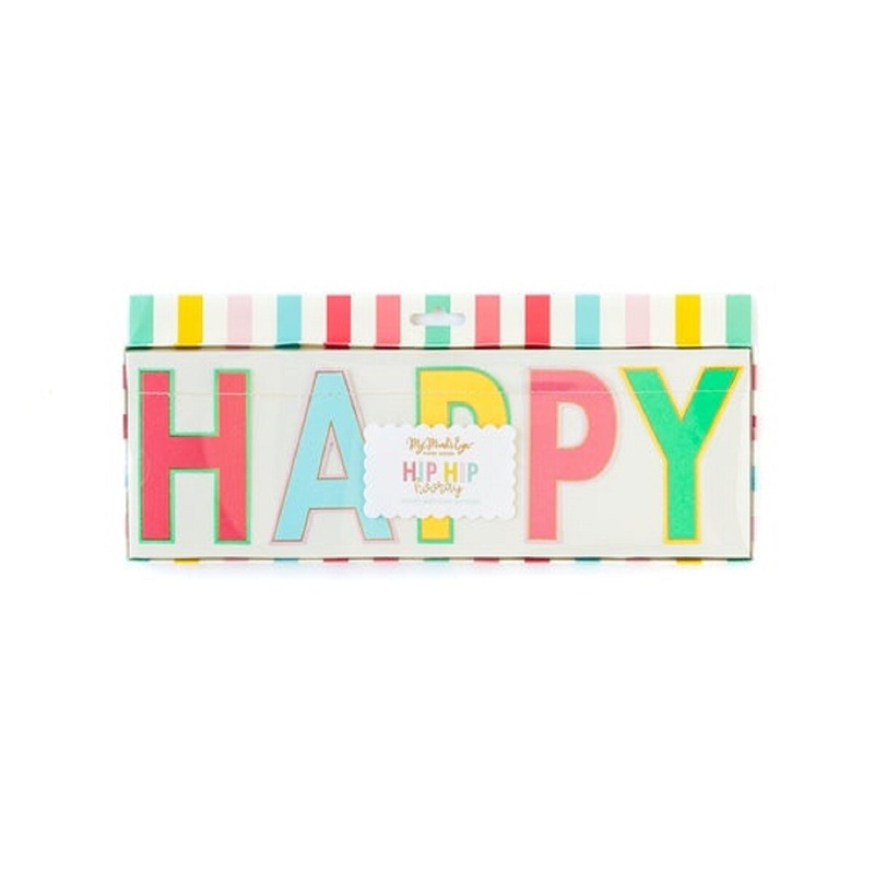 Hip Hip Hooray Happy Birthday Banner