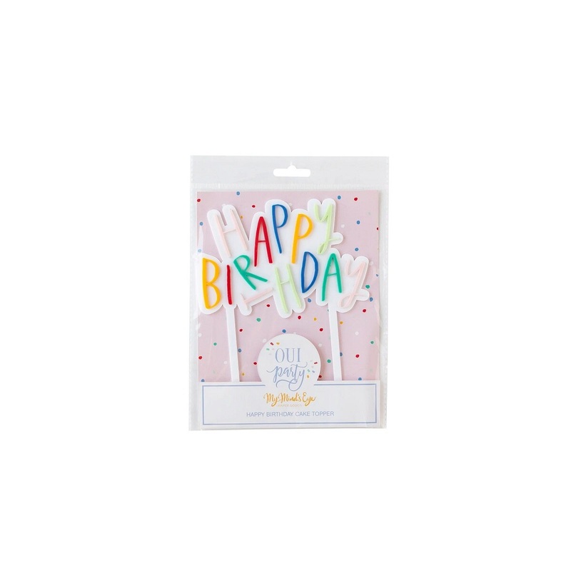 Oui Birthday Cake Topper