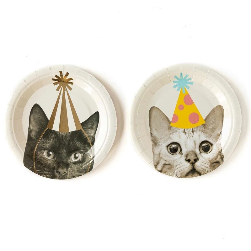 Party Animals 7 Cat Plates