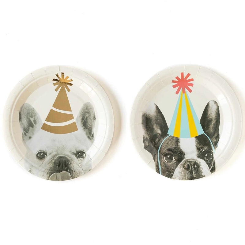 Party Animals 7 Dog Plates