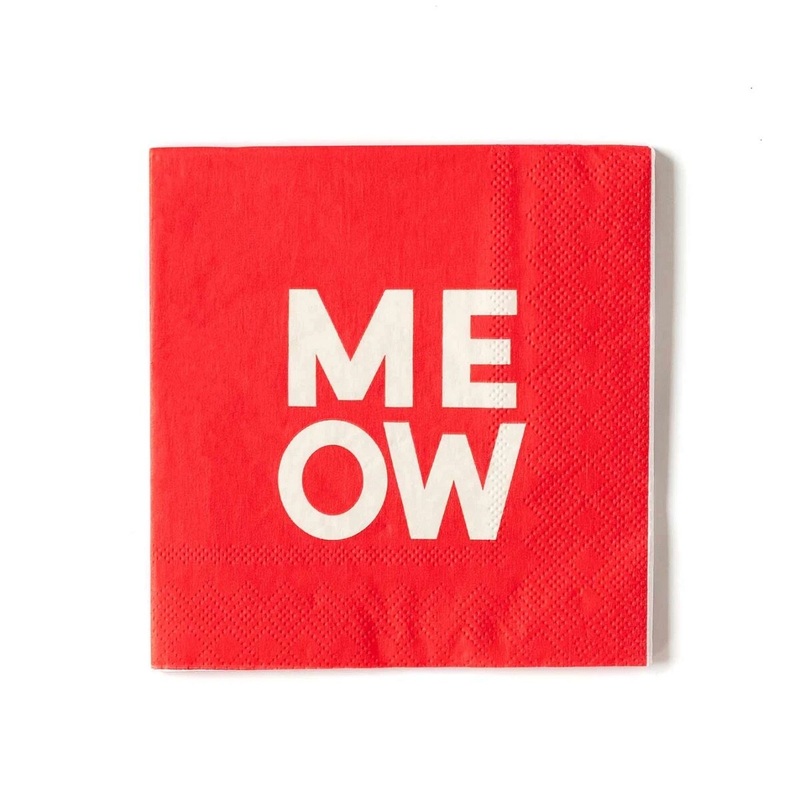 Party Animals MEOW Beverage Napkins