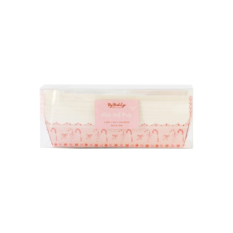Pink Candy Canes Loaf Pan Set