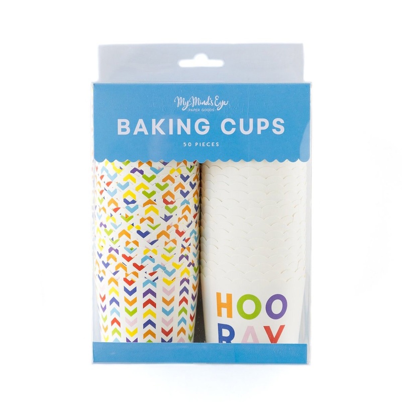 Rainbow Hooray 5 Oz. Baking / Treat Cups