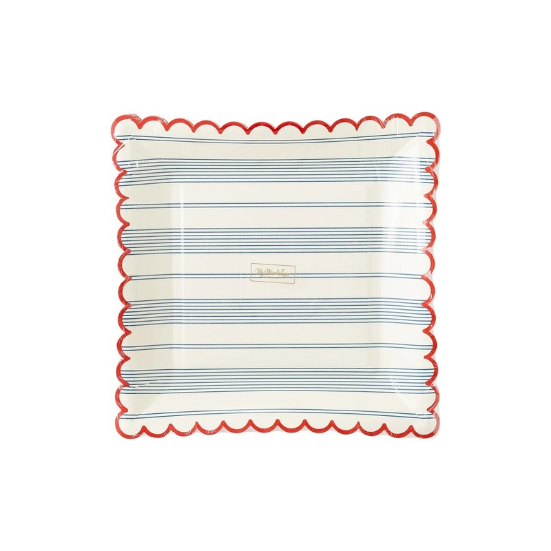 Striped Scallop Plate