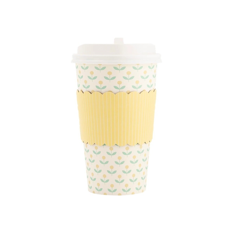 Yellow Flowers to-go cups